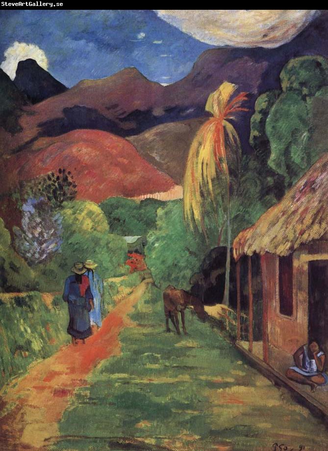 Paul Gauguin Tahiti streets